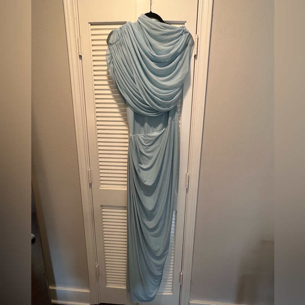 Miss Rosier Catherine Asymmetrical Light Blue Dress